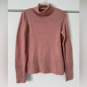 Madewell mock neck sweater, pink size small